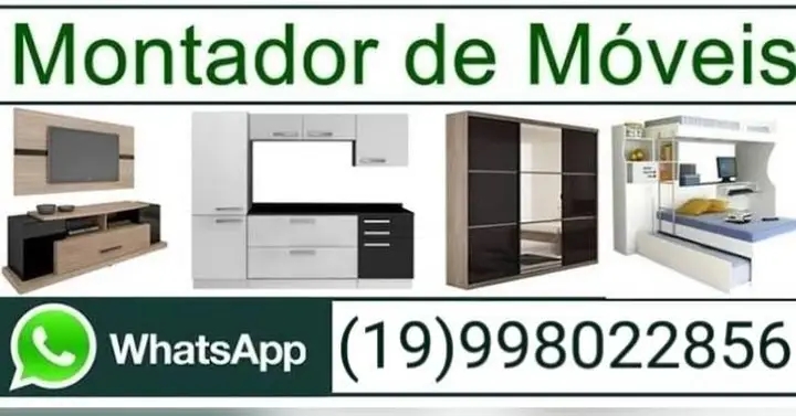 Montador de móveis em Corumbataí SP