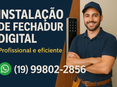 Instalação de fechadura digital em Analândia SP