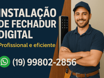 Instalação de fechadura digital em Santa Gertrudes SP